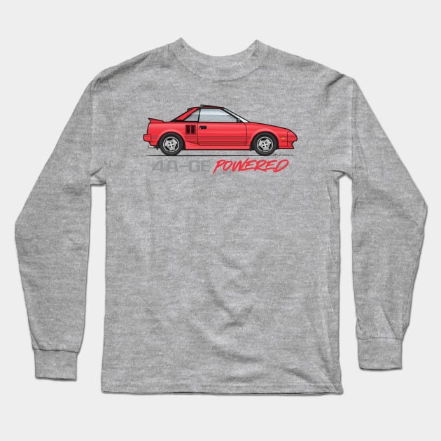 Powered-Red Long Sleeve T-Shirt by JRCustoms44